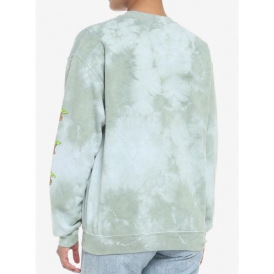 Star Wars Grogu Strawberry Tie-Dye Girls Sweatshirt