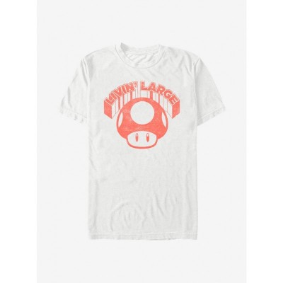 Super Mario T-Shirt - Large Print for Men - White