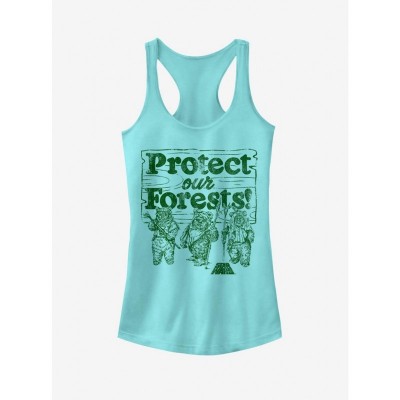 Ewok Protect Our Forests Grey Tank Top for Girls