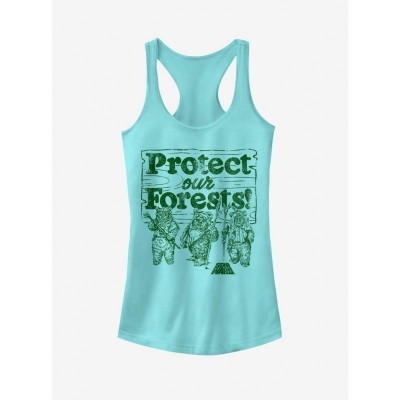 Ewok Protect Our Forests Grey Tank Top for Girls