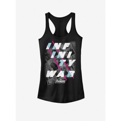 Marvel Girls Cotton Avengers Tank Top - Black