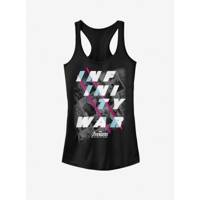 Marvel Girls Cotton Avengers Tank Top - Black