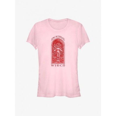 Marvel Multiverse Arch T-Shirt for Girls - Scarlet Witch Design in Pink