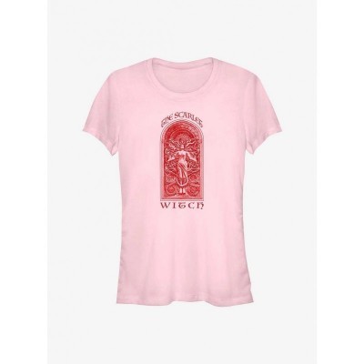 Marvel Multiverse Arch T-Shirt for Girls - Scarlet Witch Design in Pink
