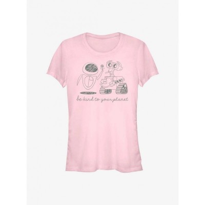 Disney Pixar Wall-E Eco-Friendly Girls T-Shirt - Pink