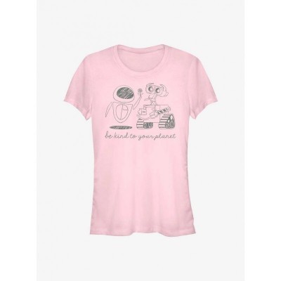 Disney Pixar Wall-E Eco-Friendly Girls T-Shirt - Pink