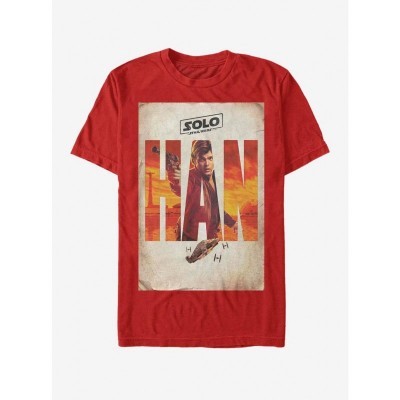 Star Wars Solo Western Art T-Shirt - Men's Red