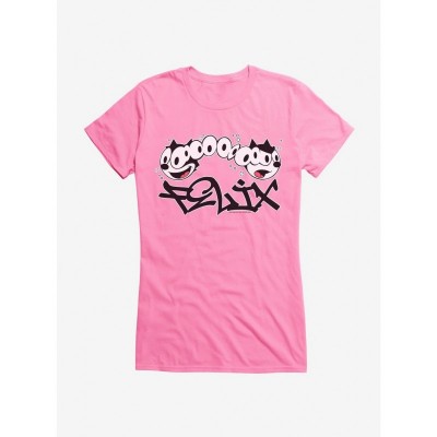 Felix Cat Split Personality Art Lightweight T-Shirt for Girls