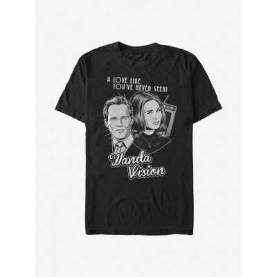 Marvel WandaVision Black Unisex T-Shirt - Lightweight Cotton