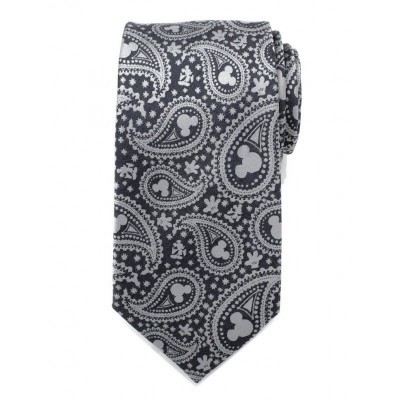 Disney Men's Slim Paisley Tie with Mickey Mouse Icons