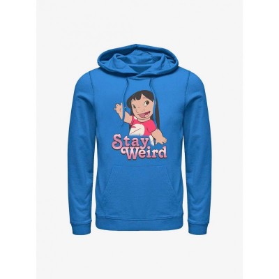 Disney Lilo & Stitch Unisex Hoodie - Stay Weird Blue