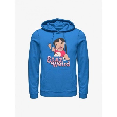 Disney Lilo & Stitch Unisex Hoodie - Stay Weird Blue