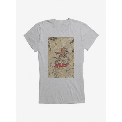Tom and Jerry Girls T-Shirt with Jerry Mouse Design