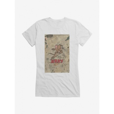 Tom and Jerry Girls T-Shirt with Jerry Mouse Design