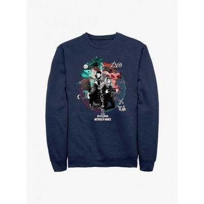 Marvel Multiverse Madness Doctor Strange Magic Glitch Unisex Sweatshirt - Blue