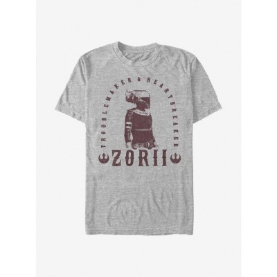 Star Wars T-Shirt - Grey Zorii Troublemaker from The Rise of Skywalker