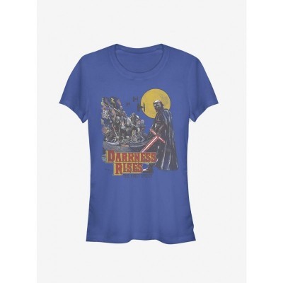 Darkness Rising Star Wars Episode IX Girls T-Shirt - Junior Size Blue