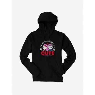 Hello Kitty Valentine's Day Hoodie for Men - Heart Design