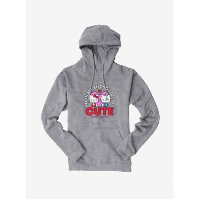 Hello Kitty Valentine's Day Hoodie for Men - Heart Design