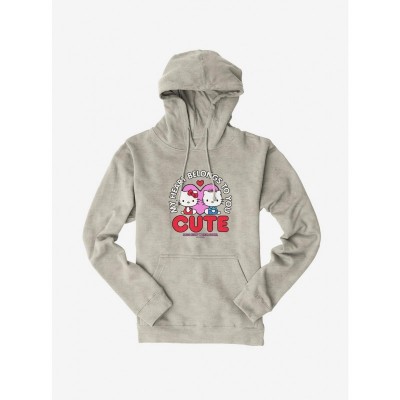 Hello Kitty Valentine's Day Hoodie for Men - Heart Design