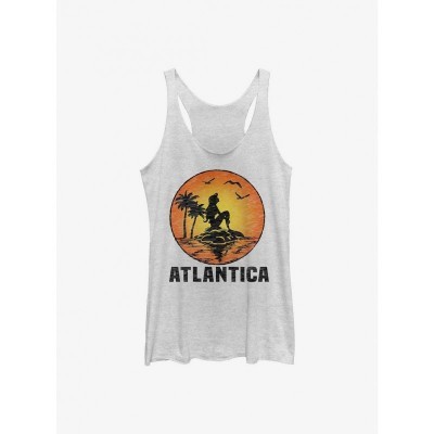 Disney Little Mermaid Girls Atlantica Sunset Tank Top - White