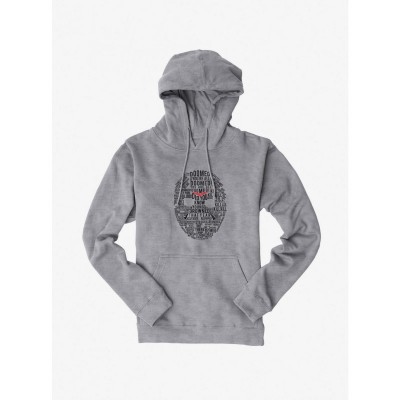 Friday The 13th Jason Mask Word Art Hoodie for Men