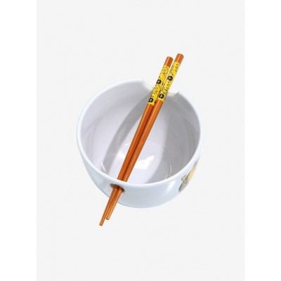 Pokemon Pikachu Ceramic Ramen Bowl with Lightning Chopsticks