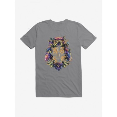 Harry Potter Hogwarts Floral Shield Unisex T-Shirt