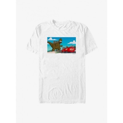 Simpsons Godzilla Homer T-Shirt - Men's White
