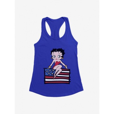 Betty Boop Cozy Sitting Figurine Girls Tank Top