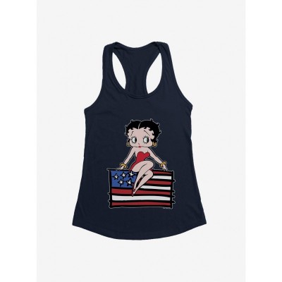 Betty Boop Cozy Sitting Figurine Girls Tank Top