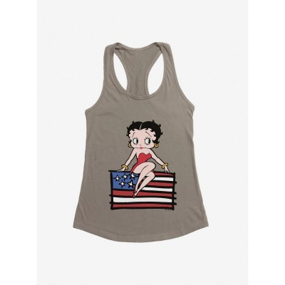 Betty Boop Cozy Sitting Figurine Girls Tank Top