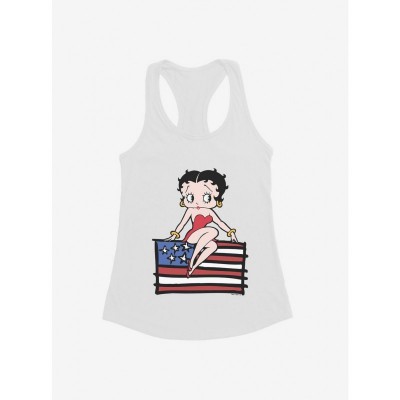 Betty Boop Cozy Sitting Figurine Girls Tank Top