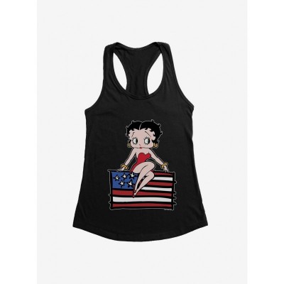 Betty Boop Cozy Sitting Figurine Girls Tank Top