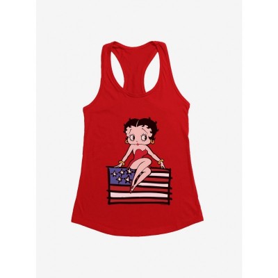 Betty Boop Cozy Sitting Figurine Girls Tank Top