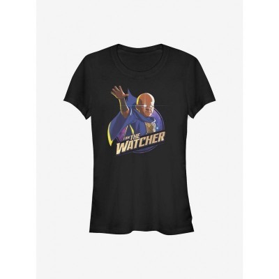 Marvel Watcher What If...? Lightweight Girls T-Shirt - Black