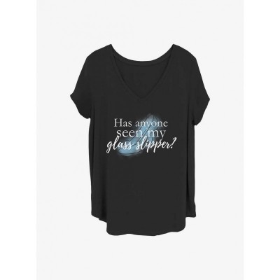 Disney Plus Size Lost Slipper T-Shirt for Girls - Black