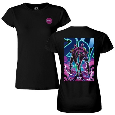 Women's Official UFC 284 Artist Series Graphic T-Shirt - Black