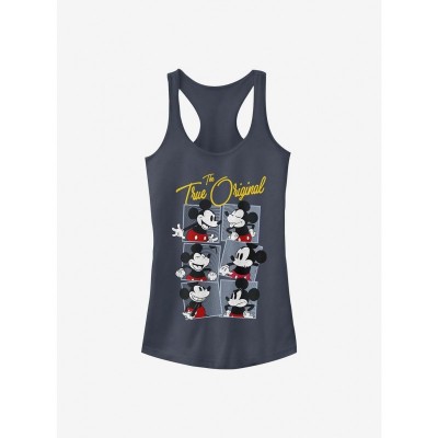 Disney Girls Soft Cotton Mickey Mouse Tank Top - Blue