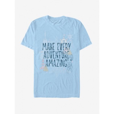 Disney Every Adventure T-Shirt for Men - Blue Comfortable Cotton