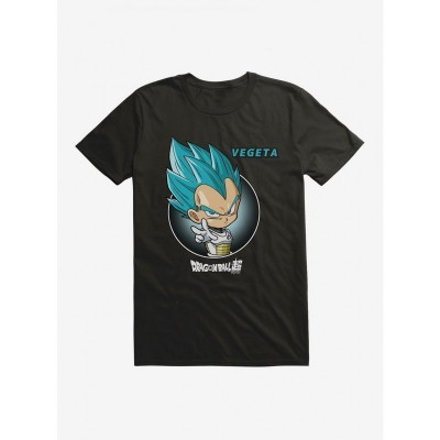 Dragon Ball Super Chibi Vegeta Soft Cotton T-Shirt - Unisex Black