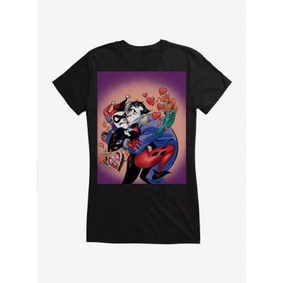 DC Comics Batman and Harley Quinn Joker Valentine's Day Tee for Girls