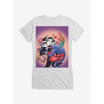 DC Comics Batman and Harley Quinn Joker Valentine's Day Tee for Girls
