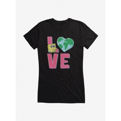 SpongeBob SquarePants Earth Day Adorable Eye Print T-Shirt for Girls