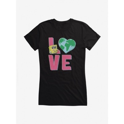 SpongeBob SquarePants Earth Day Adorable Eye Print T-Shirt for Girls