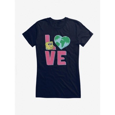 SpongeBob SquarePants Earth Day Adorable Eye Print T-Shirt for Girls