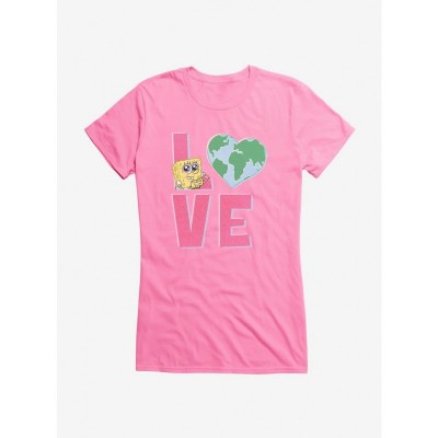 SpongeBob SquarePants Earth Day Adorable Eye Print T-Shirt for Girls