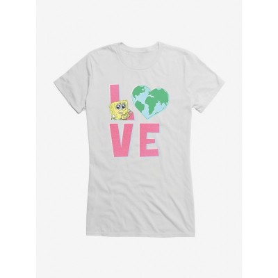 SpongeBob SquarePants Earth Day Adorable Eye Print T-Shirt for Girls