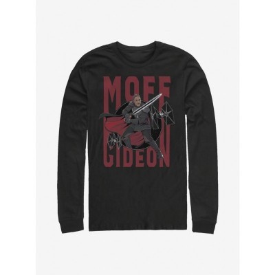 Mandalorian Moff Gideon Men's Cotton Long Sleeve T-Shirt - Black