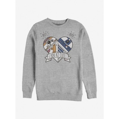 Star Wars BB-8 Heart R2-D2 Cotton Sweatshirt - Men's Grey
